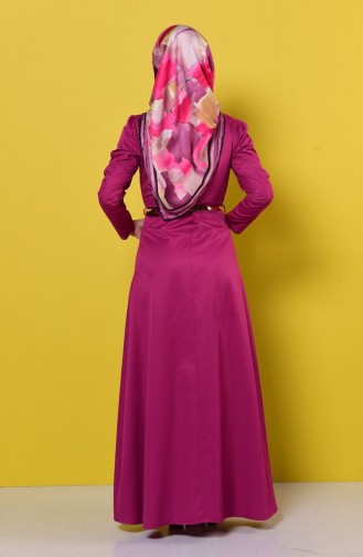 Dusty Rose Hijab Dress 2201-05