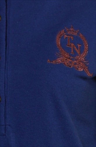 Polo Yaka Tunik 2447-01 Lacivert