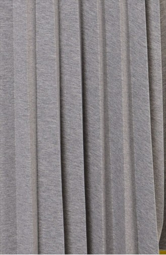 Pileli Etek 3071-01 Gri