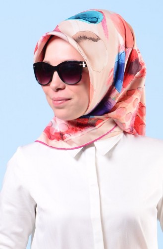 Karaca İthal Twill Eşarp 9026-04 Vişne