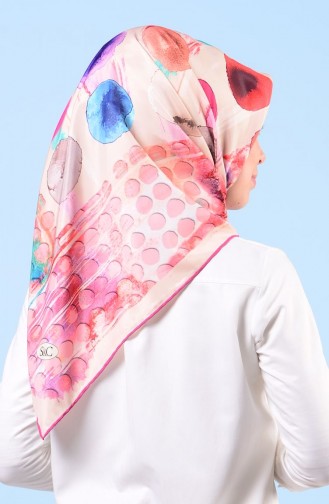 Karaca İthal Twill Eşarp 9026-04 Vişne