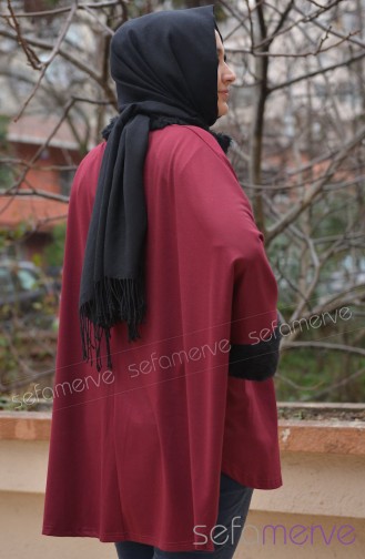 Uzun Elbise ve Panço Kombinler NVN 5646-03 Bordo