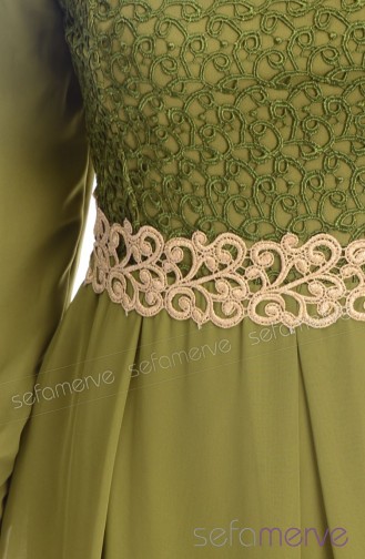 Pistachio Green Hijab Dress 51983-09