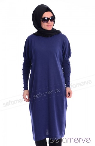 Triko Tunik 3280-02 İndigo