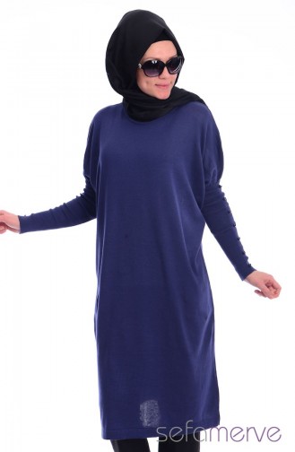 Triko Tunik 3280-02 İndigo