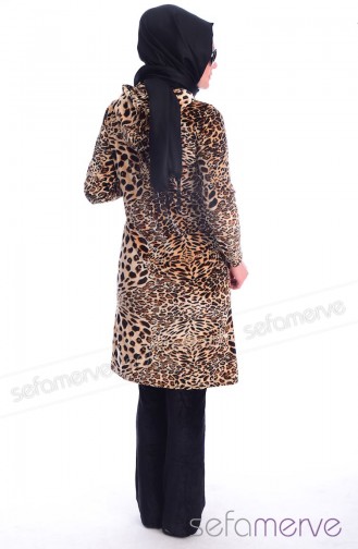 Kadife Eşofman Takımı JD 13345-01 Leopar