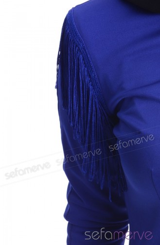Tesettür Elbise 41177-03 Saks