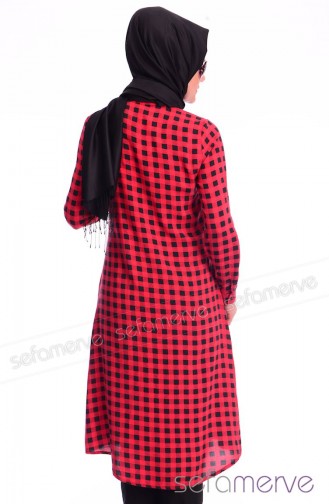 Mira Tunik Kombin WB 4648-03 Kırmızı