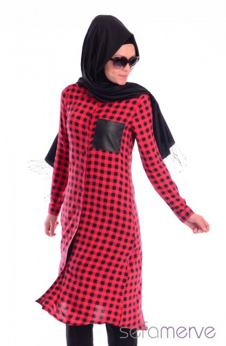 Mira Tunik Kombin WB 4648-03 Kırmızı