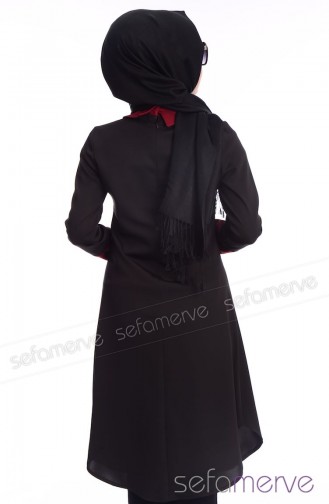 Tesettür Tunik Zernişan 4301-04 Siyah