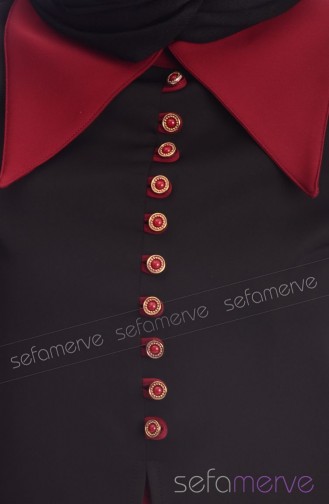 Tesettür Tunik Zernişan 4301-04 Siyah