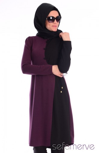 Hırka Tunik WB 4652-05 Mürdüm