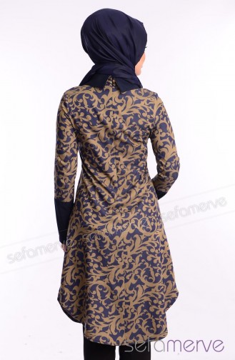 Tesettür Tunik Zernişan 4299-02 Haki