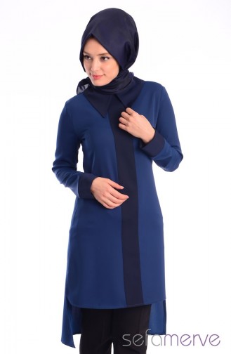 Tesettür Tunik Zernişan 4308-06 Petrol