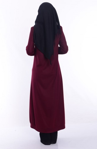 Claret Red Abaya 0512-04