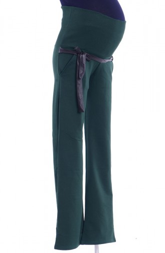 Tesettür Hamile Pantolon 4309-04 Yeşil
