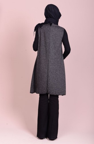 Jile Tunik 0001-01 Lacivert Siyah