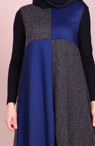 Jile Tunik 0001-01 Lacivert Siyah