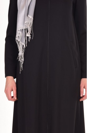 Glänzendes Abaya 0413-02 Dunkelblau 0413-02