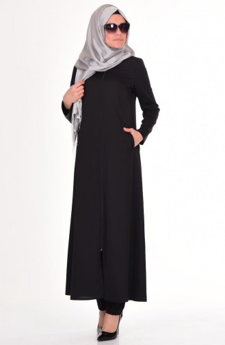 Abaya Brillant 0413-02 Bleu Marine 0413-02