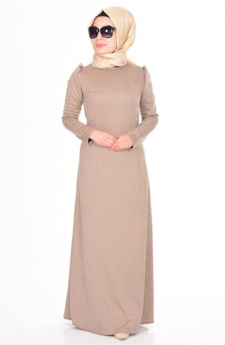 Mink Hijab Dress 2359-03