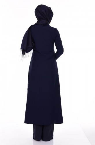 Navy Blue Abaya 2029-02