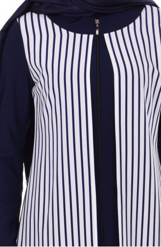 Navy Blue Abaya 2029-02