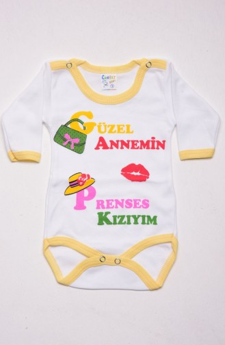 Baskılı Uzun Kollu Bady 538994-02 Sarı