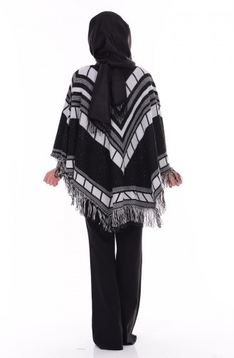 Triko Tunik 0680-04 Siyah Beyaz