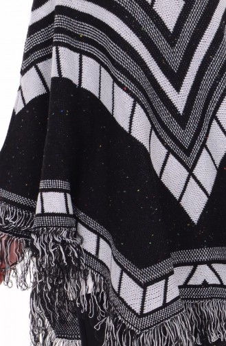 Triko Tunik 0680-04 Siyah Beyaz