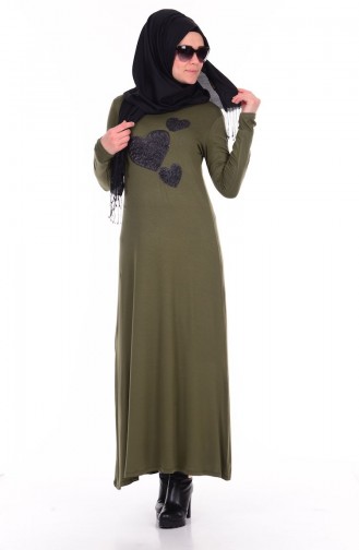 فستان كاكي 4357-04