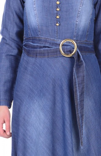 Blau Hijab Kleider 1782-01