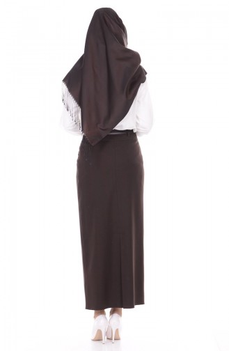 Brown Skirt 12337-01