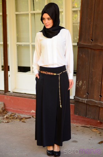 Pantolon Etek Ayna 156108-01 Siyah