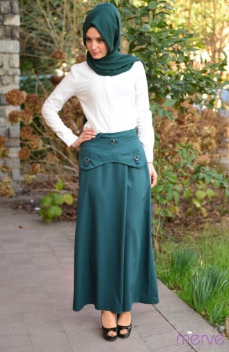 ZemZem Pantolon Etek 0306-04 Yeşil