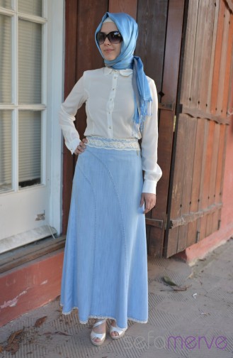 Kot Etek 1068-01 Buz Mavi