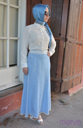 Kot Etek 1068-01 Buz Mavi