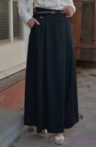 Pantolon Etek 1009-04 Lacivert