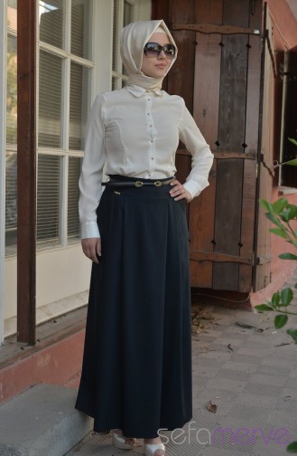 Pantolon Etek 1009-04 Lacivert