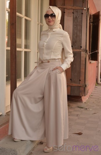 Pantolon Etek 1009-06 Bej