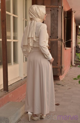 Pantolon Etek 1009-06 Bej