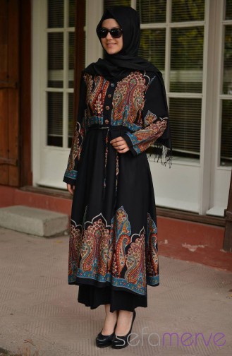 Blau Hijab Kleider 2015-01