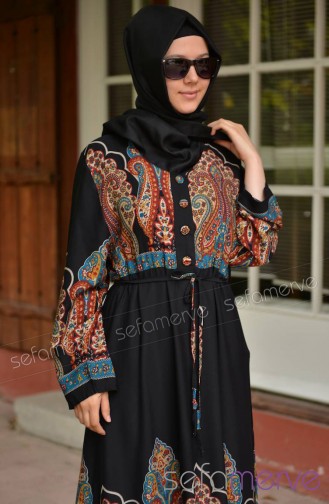Blau Hijab Kleider 2015-01