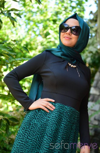Payet Dress 1822-01 Green 1822-01