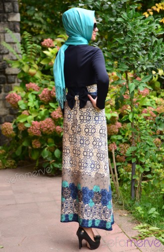 Bahar Hijab Dress PRC 3057-04 Mink 3057-04