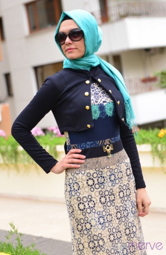 Bahar Hijab Dress PRC 3057-04 Mink 3057-04