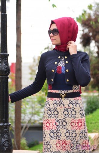 Bahar Hijab Dress PRC 3057-05 Pink 3057-05