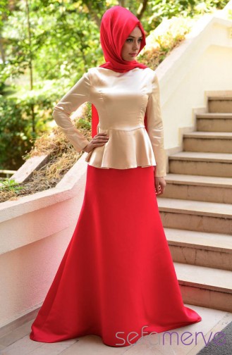 Pınar Akşam Balık Etek 2255-05 Kırmızı