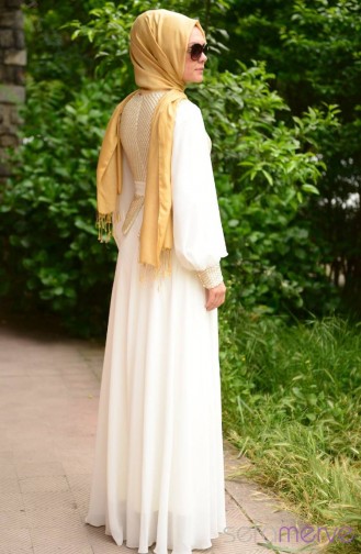Habillé Hijab Crème 4275-02