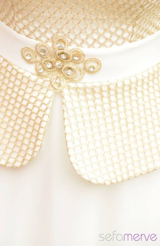 Habillé Hijab Crème 4275-02